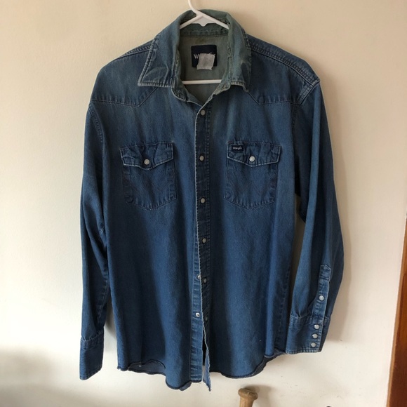 Vintage Wrangler Denim Shirt - Picture 1 of 7